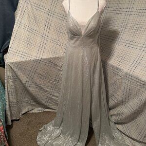 Silver Prom Dress